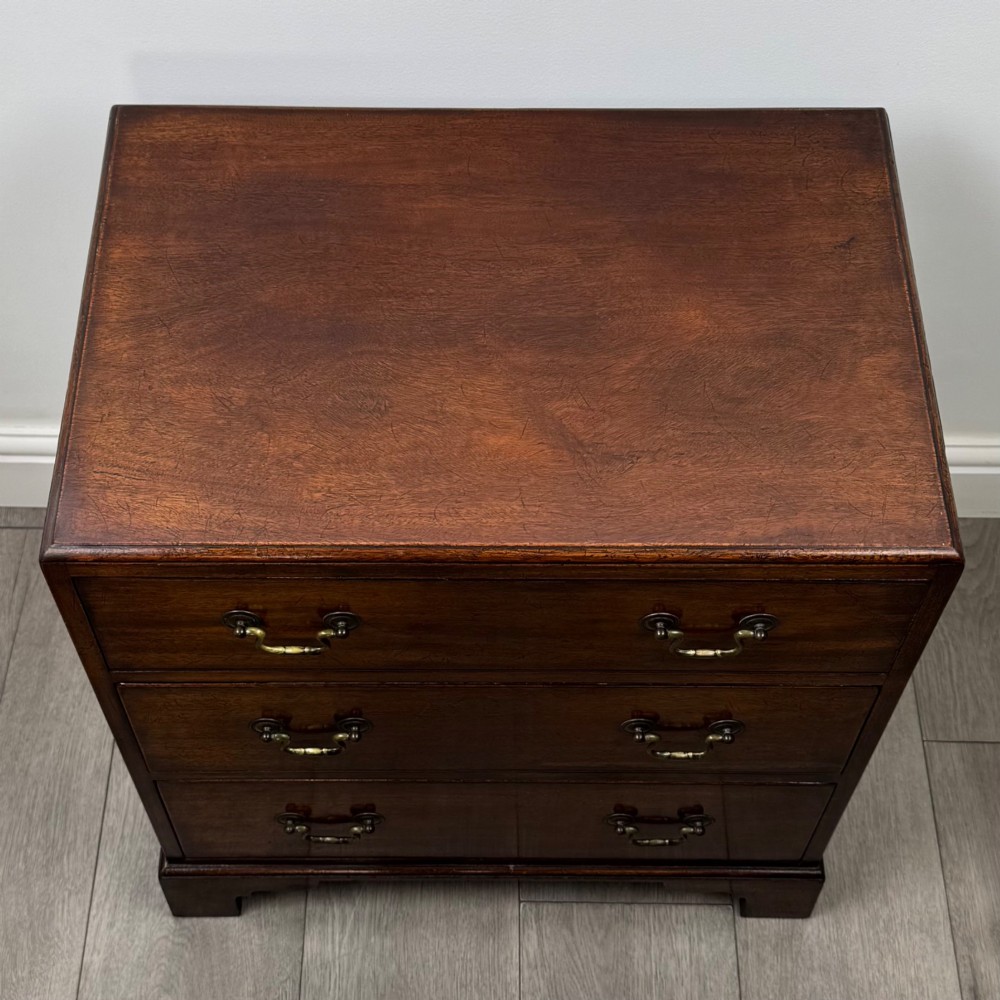 Antique 20th Century Small Campaign Style Chest Of Drawers View IX