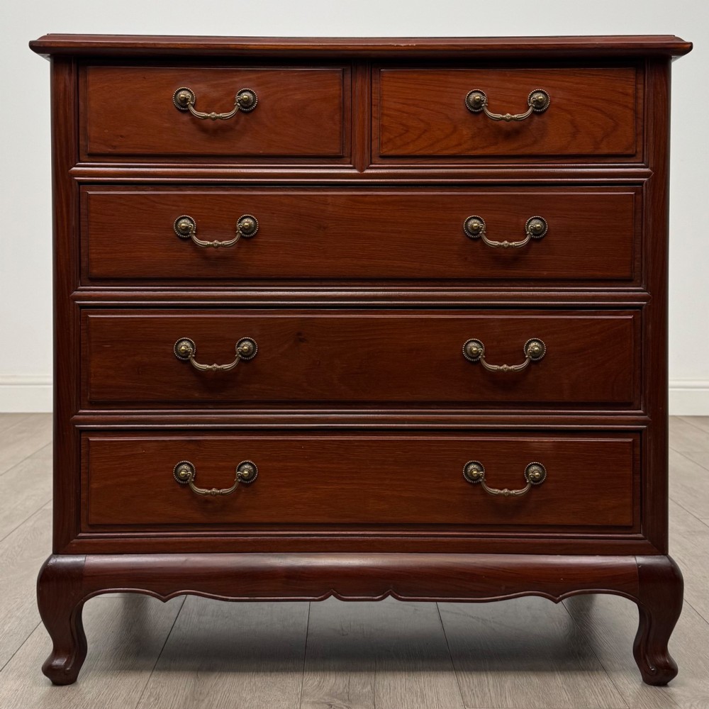 Antique 20th Century Chest Of Drawers In Mahogany