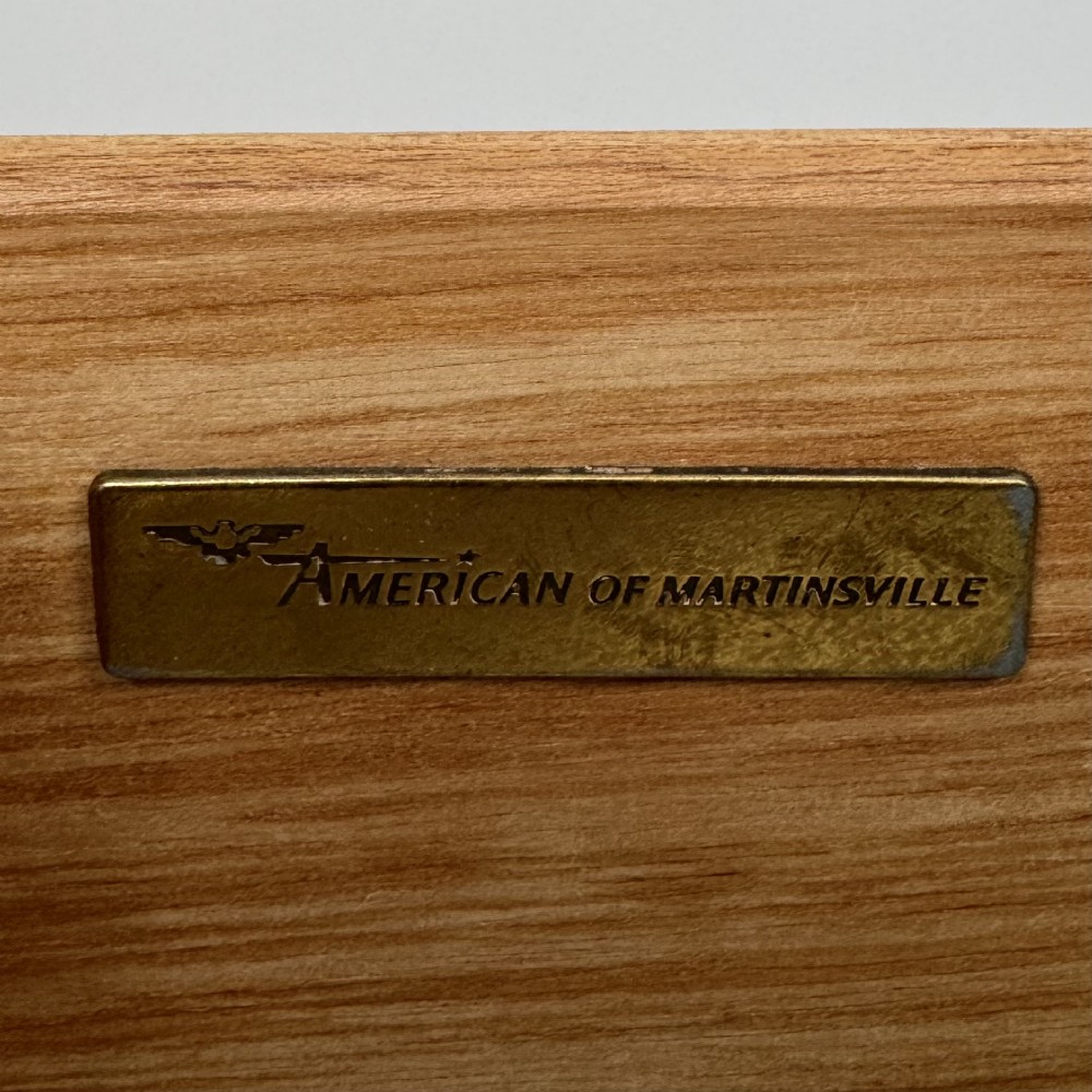 A 20th-century American mahogany chest of drawers featuring two small top drawers, two full-width lower drawers, brass bail handles, fluted quarter-columns, and bracket feet. View X