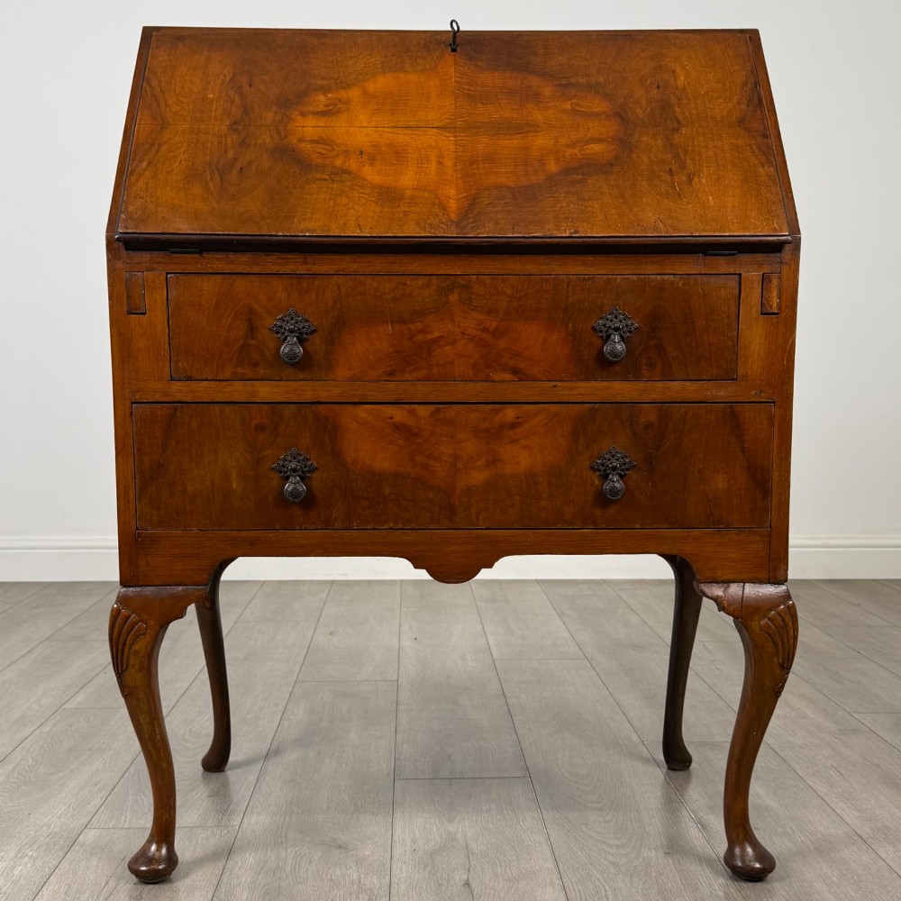 Antique 20th Century Edwardian Bureau In Walnut