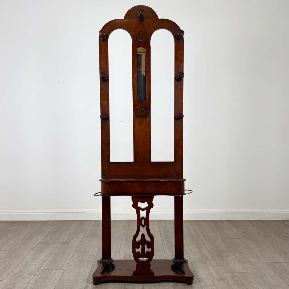 Antique 19th Century Victorian Hall Stand In Mahogany