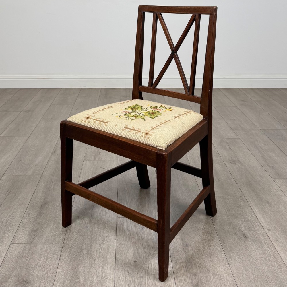Antique 18th Century Georgian Set Of 4 Mahogany Dining Chairs View II