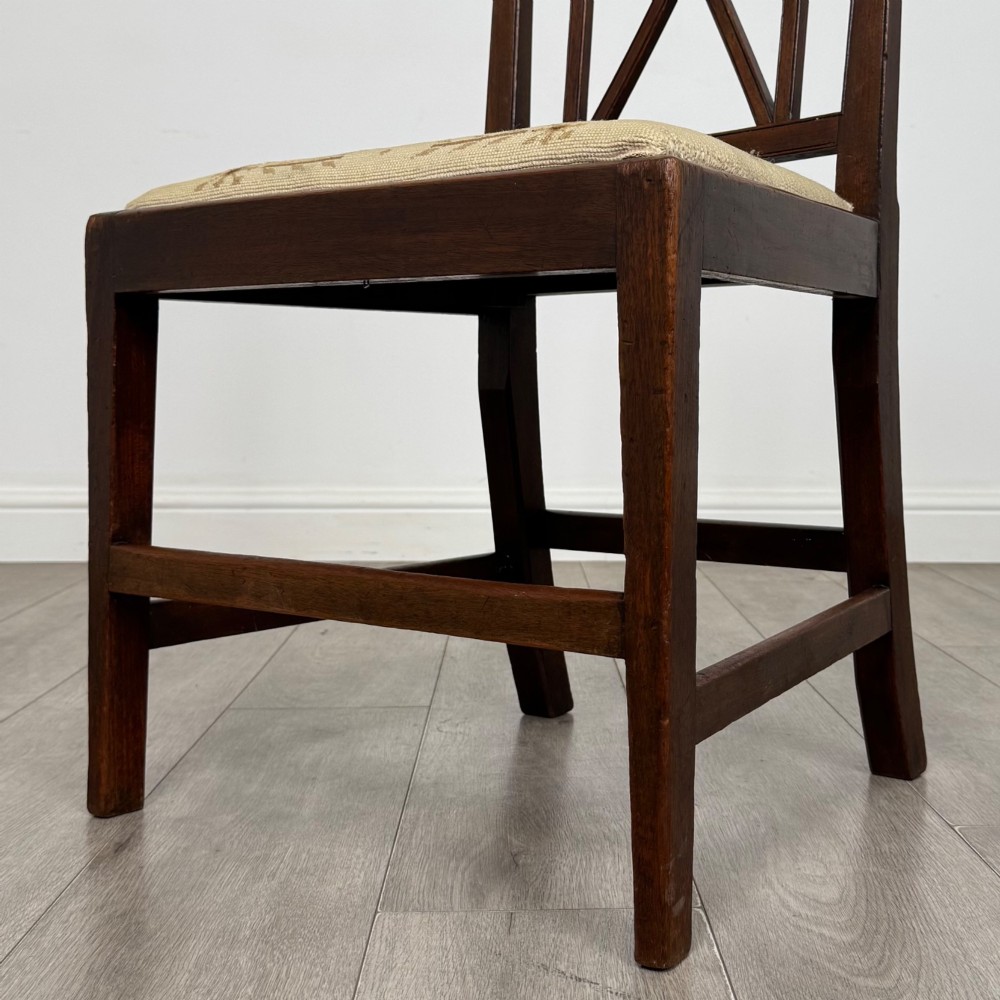 Antique 18th Century Georgian Set Of 4 Mahogany Dining Chairs View V
