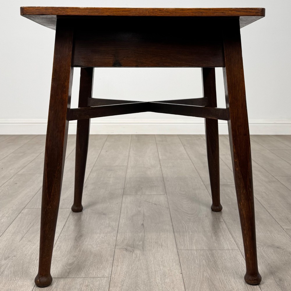Antique 20th Century Edwardian Side Table In Oak