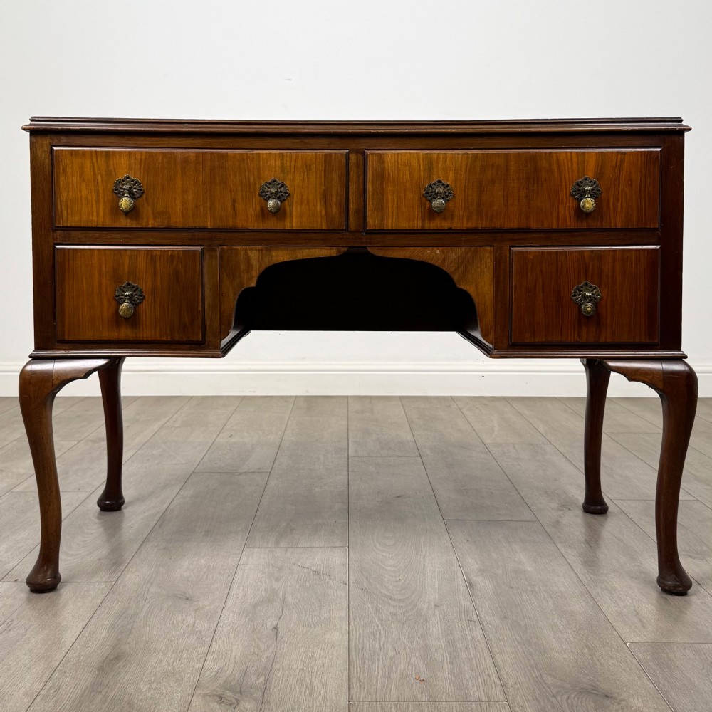 Antique 20th Century Writing Table In Walnut