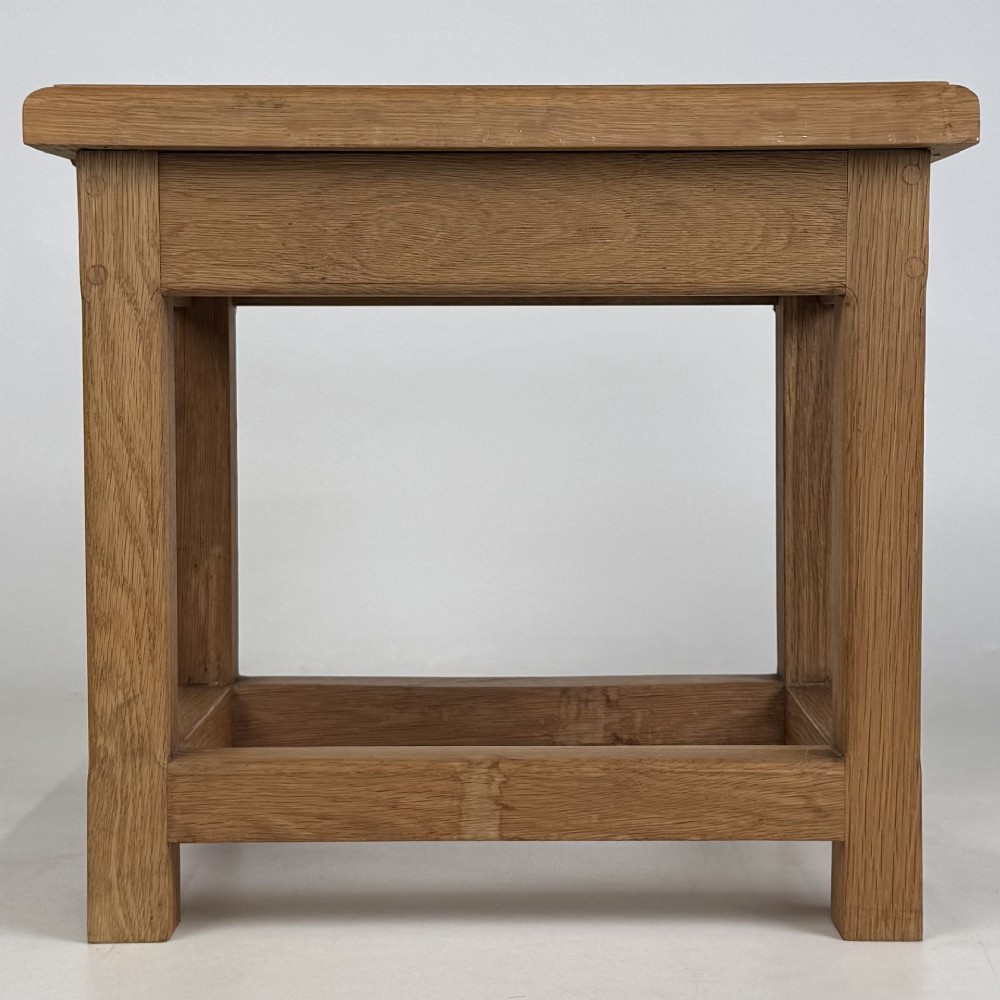 Vintage 20th Century Good Quality Joint Oak Stool