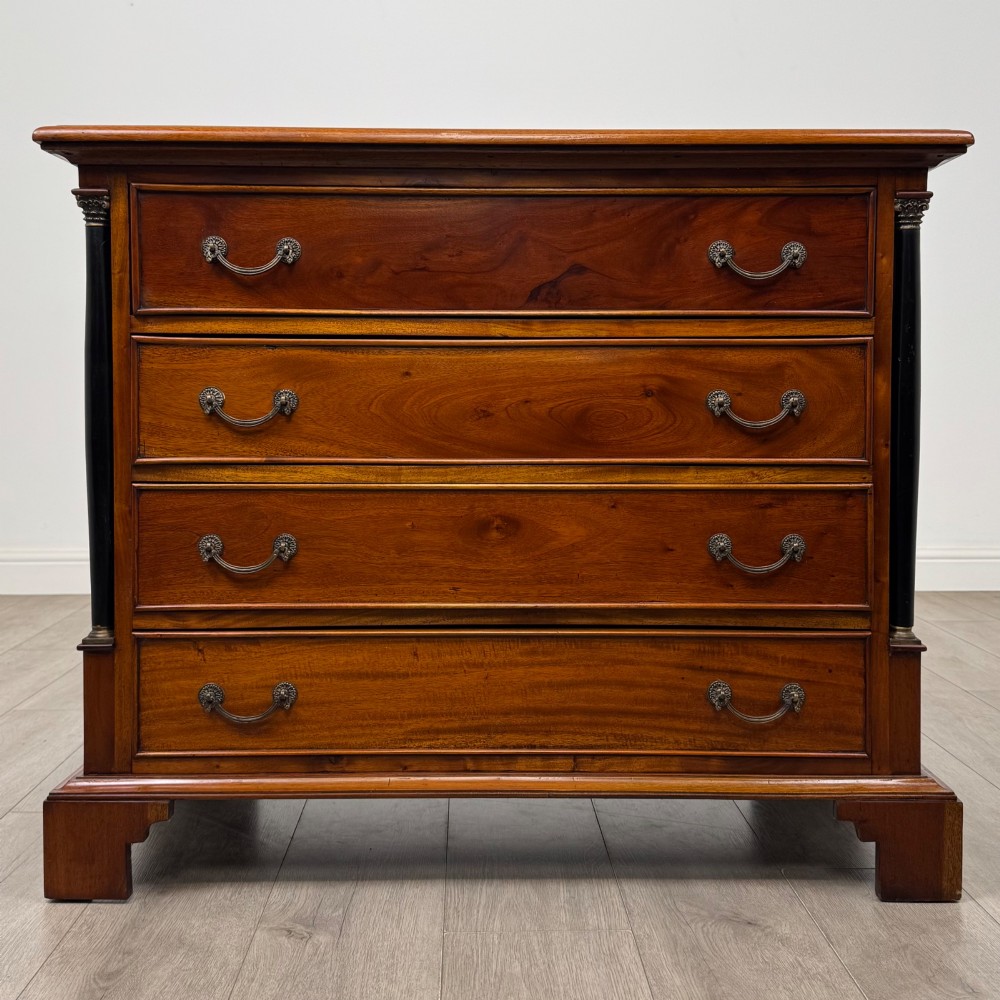 Antique 20th Century Georgian Style Mahogany Chest Of Drawers