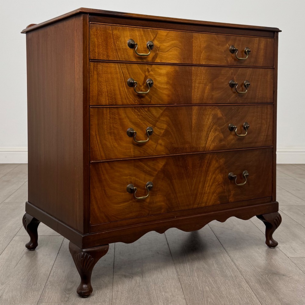 Antique 20th Century Edwardian Chest Of Drawers In Mahogany View VIII