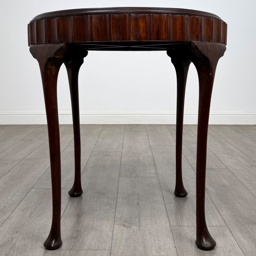 Antique 20th Century Round Edwardian Side Table In Mahogany