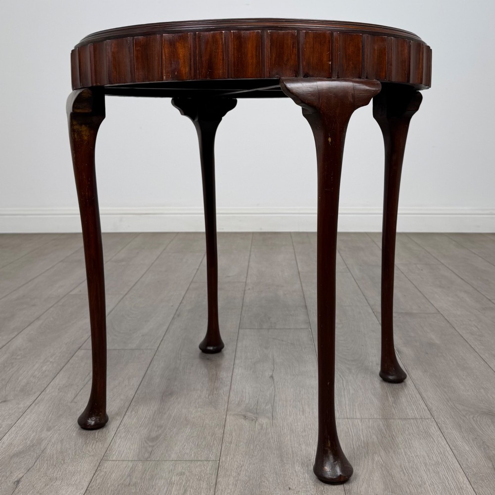 Antique 20th Century Round Edwardian Side Table In Mahogany View II