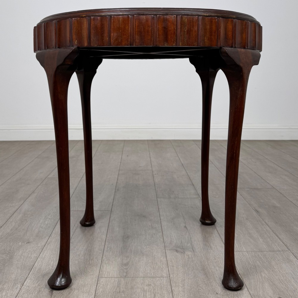 Antique 20th Century Round Edwardian Side Table In Mahogany View VII