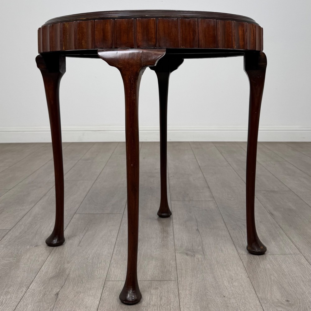 Antique 20th Century Round Edwardian Side Table In Mahogany View VIII