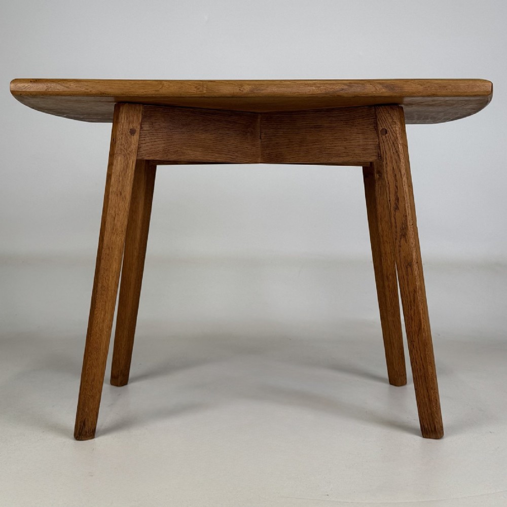Vintage 20th Century Golden Oak Coffee Table | Splayed Legs