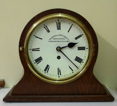 Stained Oak Fusee Timepiece