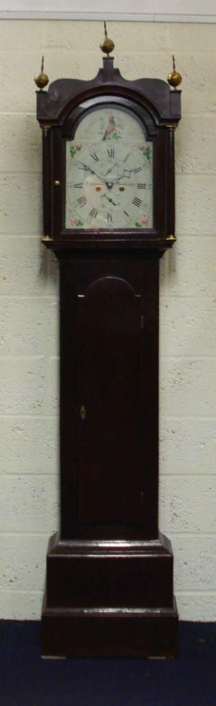 Stained oak, Painted dial, 8 day, Bell Strike