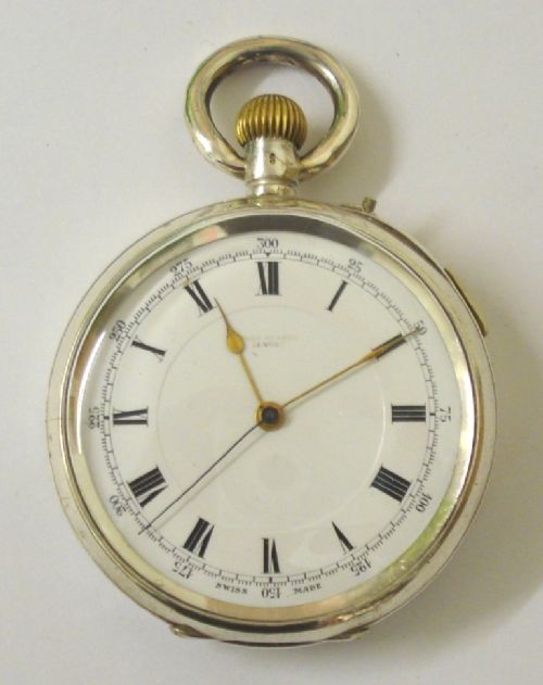 Swiss Silver Cased Pocket Watch by John Russell
