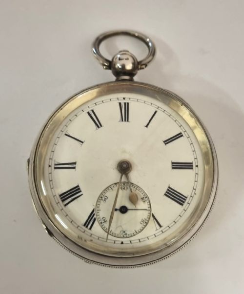 English Silver Cased Full Plate Lever Pocket Watch c1903