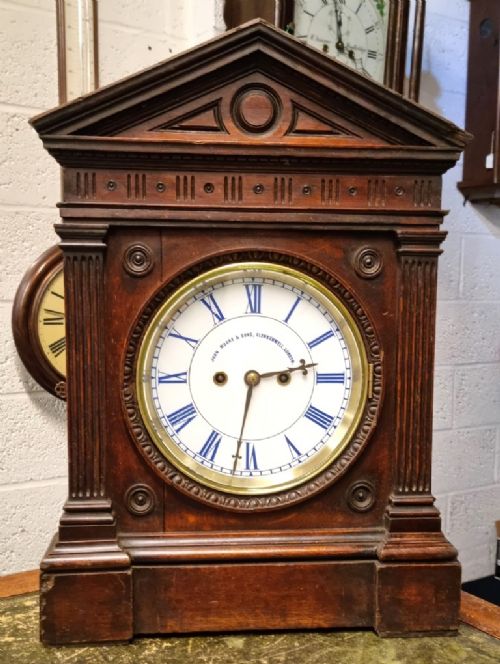 English 8 Day Twin Fusee Striking On A Gong