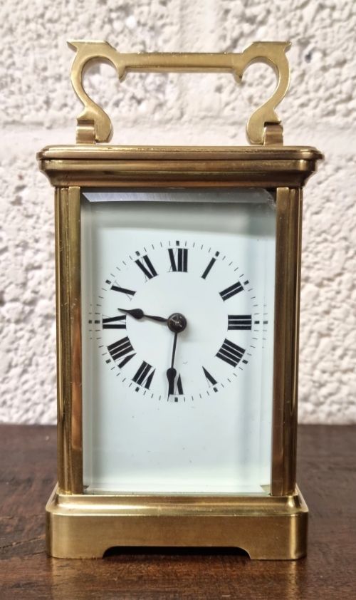 French 8 Day Gong Striking Carriage Clock