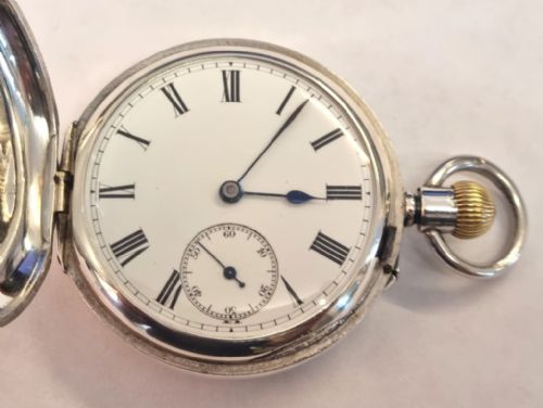 English Lancashire Watch Co Silver Case Full Hunter
