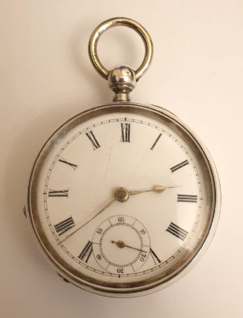 Swiss Silver Cased Key Wind Pocket Watch c1891