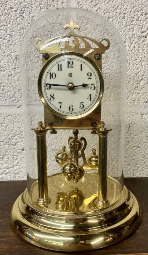 Early C20th Baden Torsion Pendulum 400 Day  Anniversary Clock
