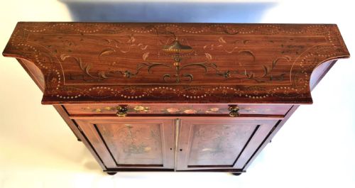 SHERATON STYLE DECORATED SIDE CABINET - ADDITIONAL PHOTO 1