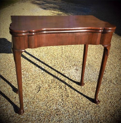 george ii mahogany card table - CATEGORY: ANTIQUE TABLES - DATED 18TH CENTURY