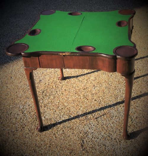 GEORGE II MAHOGANY CARD TABLE - ADDITIONAL PHOTO 2