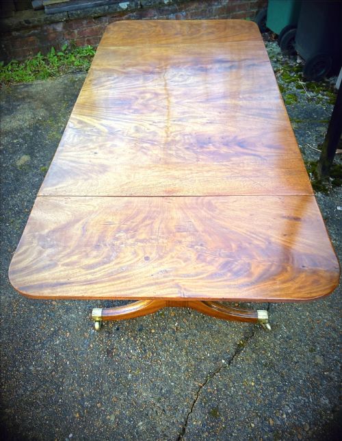 REGENCEY MAHOGANY SOFA TABLE - ADDITIONAL PHOTO 2
