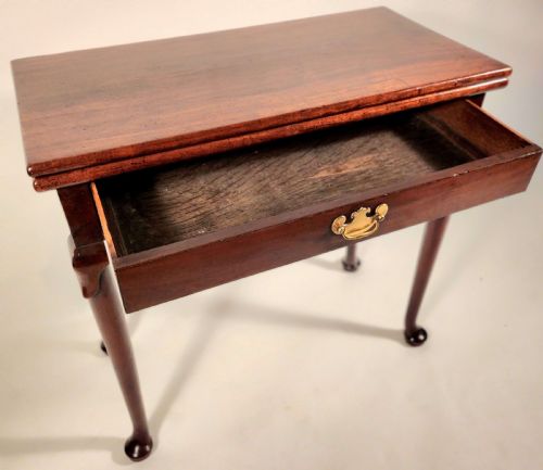 GEORGE II MAHOGANY TEA TABLE - ADDITIONAL PHOTO 1