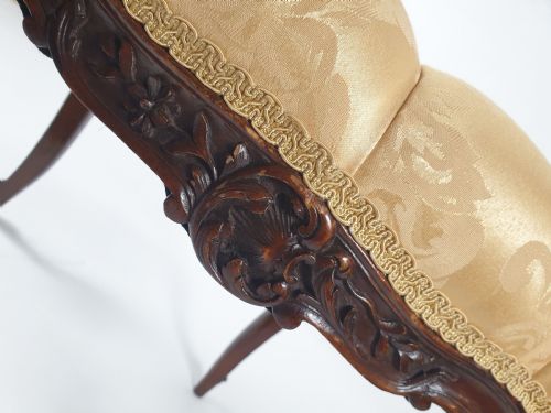 19TH CENTURY MAHOGANY DRESSING STOOL - ADDITIONAL PHOTO 1