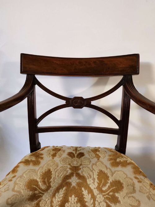 SET OF 8 SHERATON MAHOGANY DINING CHAIRS - ADDITIONAL PHOTO 3