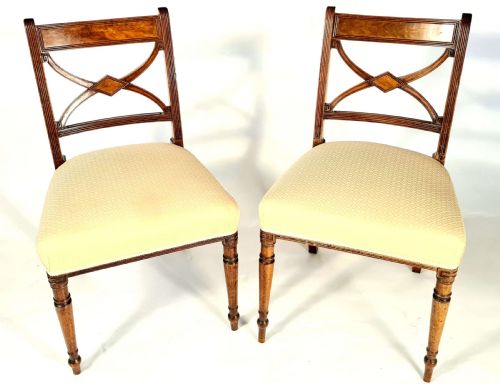 SET OF 6 SHERATON MAHOGANY DINING CHAIRS - ADDITIONAL PHOTO 1