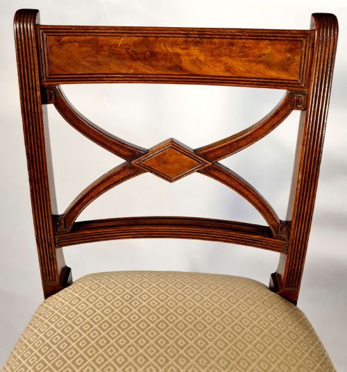 SET OF 6 SHERATON MAHOGANY DINING CHAIRS - ADDITIONAL PHOTO 2