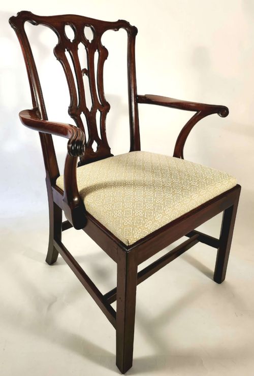 chippendale period mahogany armchair - CATEGORY: ANTIQUE CHAIRS - DATED 18TH CENTURY