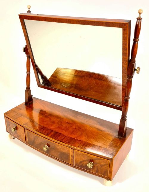 george iii mahogany dressing table mirror - CATEGORY: ANTIQUE MIRRORS - DATED 19TH CENTURY