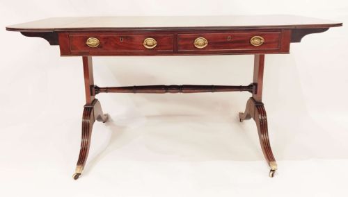 REGENCY MAHOGANY SOFA TABLE - ADDITIONAL PHOTO 1