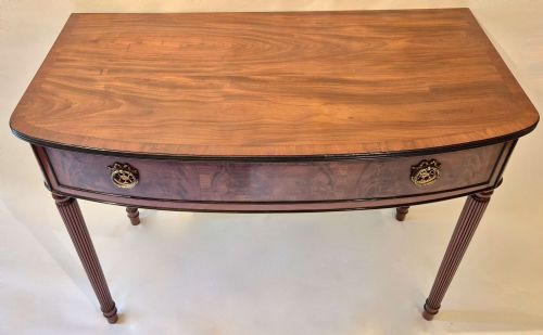 REGENCY BOW FRONT SIDE TABLE - ADDITIONAL PHOTO 1