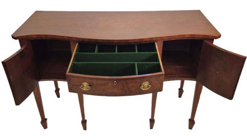 GEORGE III SERPENTINE FRONTED SIDEBOARD - ADDITIONAL PHOTO 1
