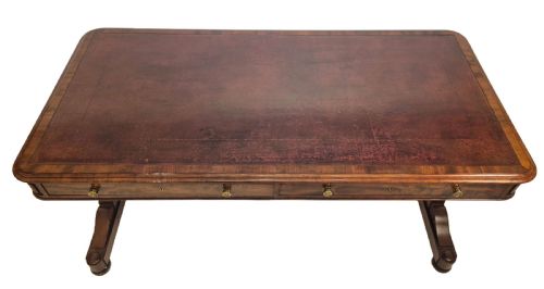 WILLIAM IV MAHOGANY WRITING TABLE - ADDITIONAL PHOTO 2