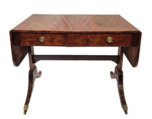 REGENCY MAHOGANY SOFA TABLE - ADDITIONAL PHOTO 1