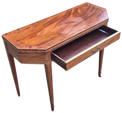 SHERATON FOLD OVER TOP TEA TABLE - ADDITIONAL PHOTO 1