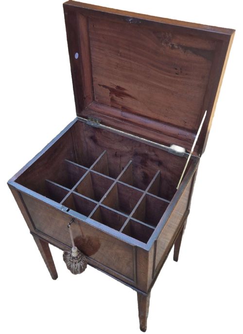SHERATON MAHOGANY CELLARETTE - ADDITIONAL PHOTO 1