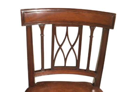 SET OF 8 SHERATON MAHOGANY DINNING CHAIRS - ADDITIONAL PHOTO 3