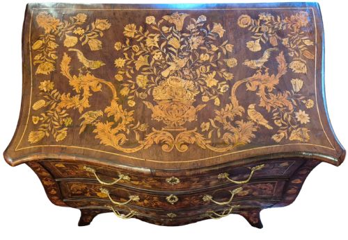 18TH CENTURY MARQUETRY BOMBE COMMODE - ADDITIONAL PHOTO 1