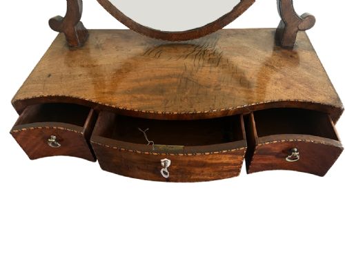 SHERATON MAHOGANY DRESSING TABLE MIRROR - ADDITIONAL PHOTO 1