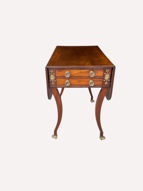 Regency Mahogany Drop Flap Centre Table