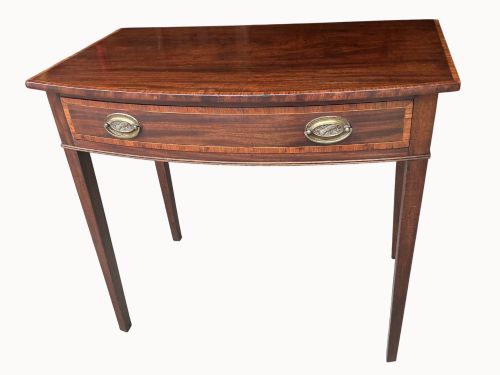 Sheraton Bow Fronted Side Table