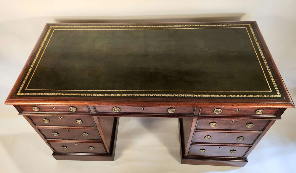 19th Century Mahogany Pedestal Desk View II
